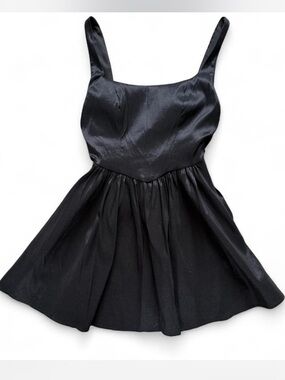B Smart Black Tie Back Mini Dress Open Back Size 3 Small Cocktail Party NWT